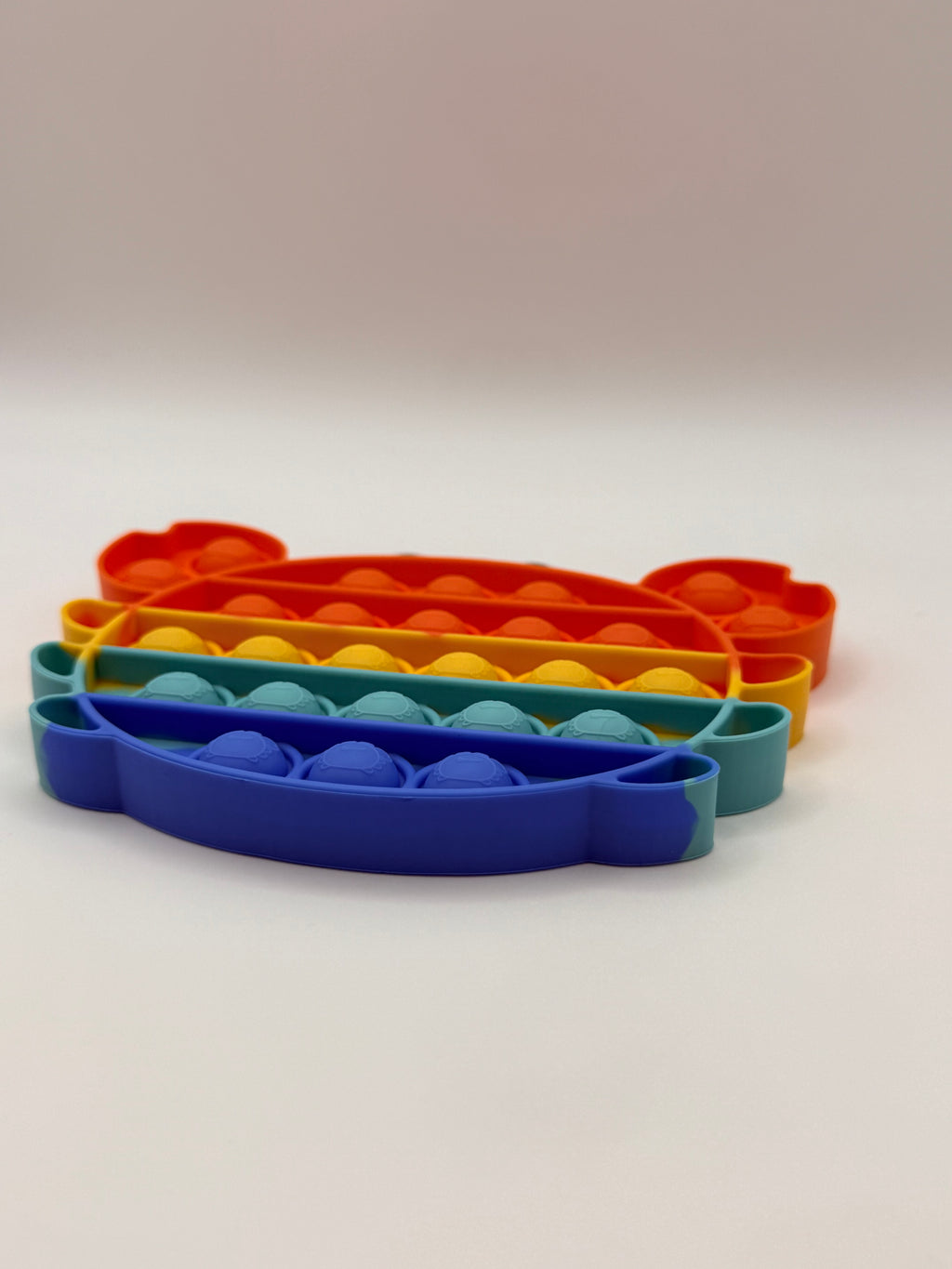 Rainbow Crab Shaped Pop It Fidget Toy