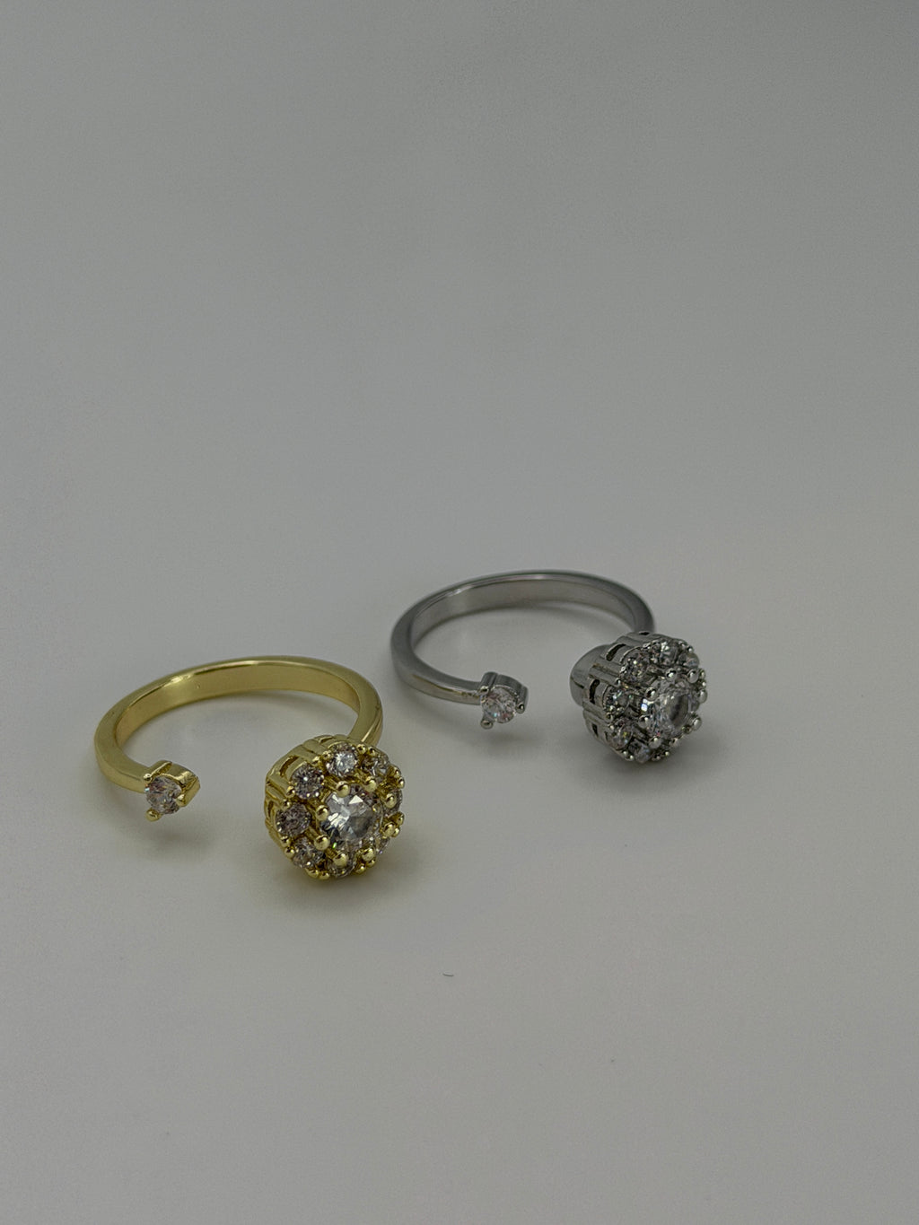 Crystal Spinner Fidget Ring