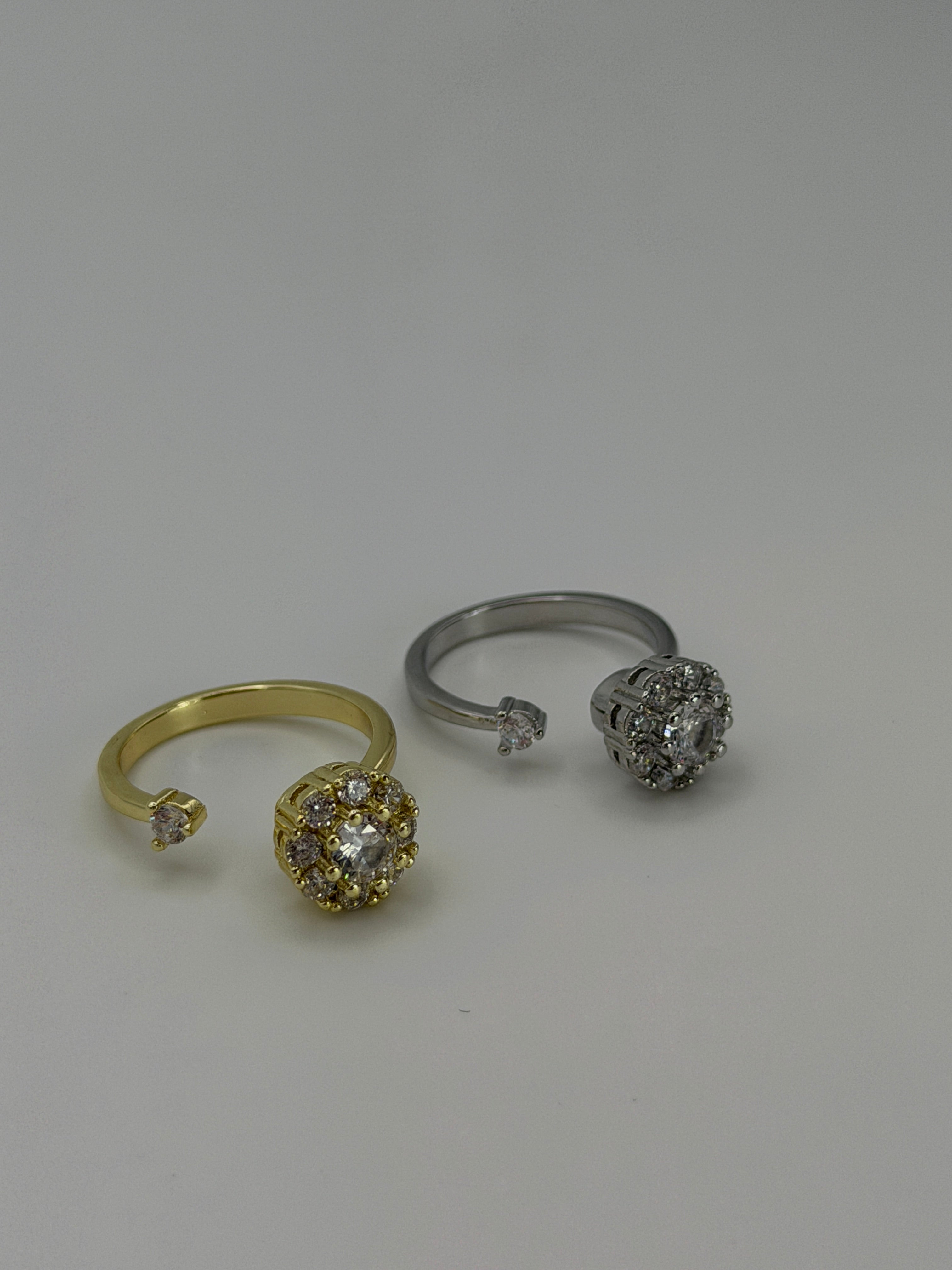 Crystal Spinner Fidget Ring
