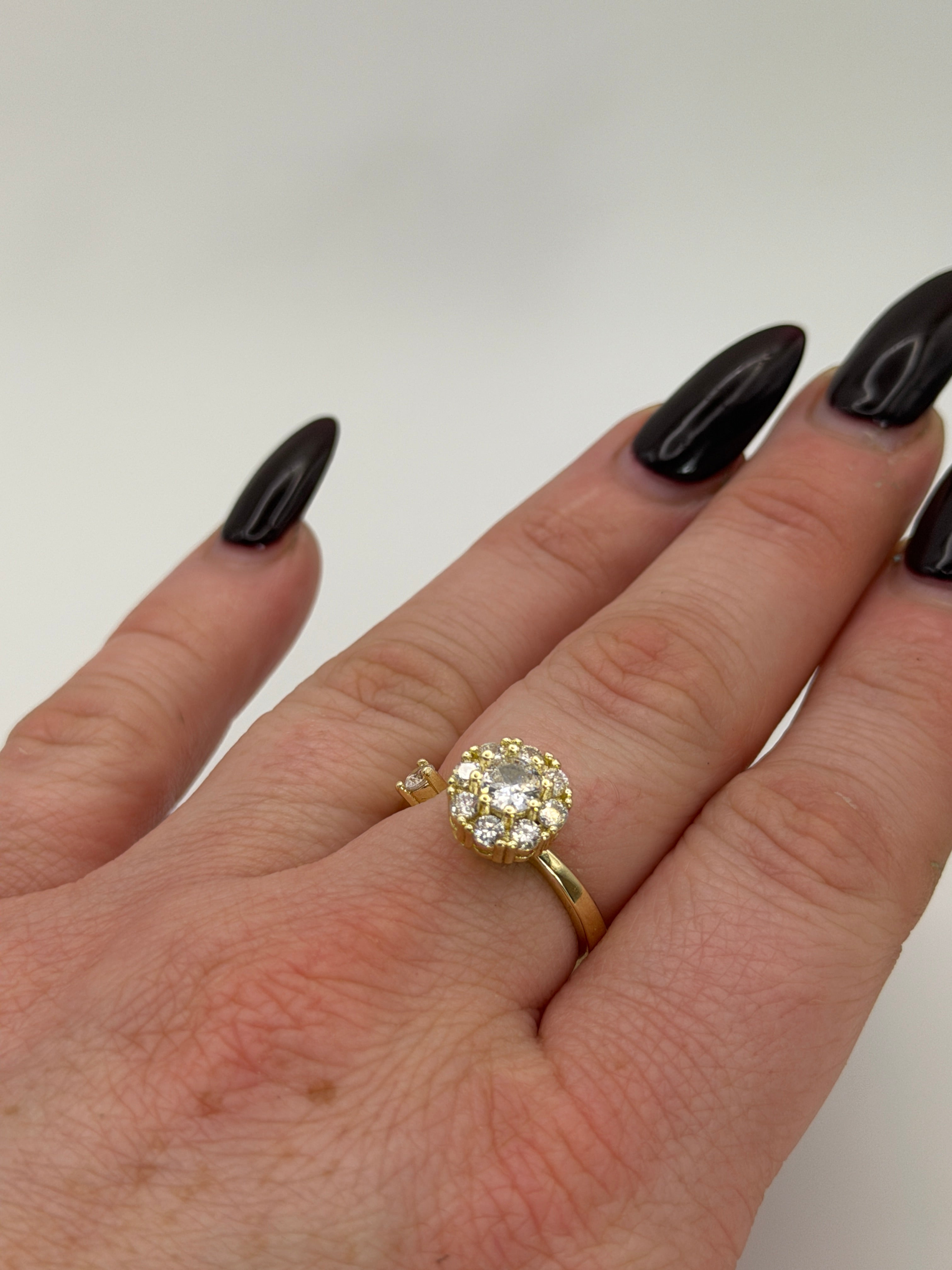 Crystal Spinner Fidget Ring