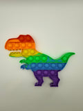 Rainbow T-Rex Pop It Fidget Toy