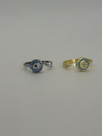 Circular Evil Eye Spinner Fidget Ring