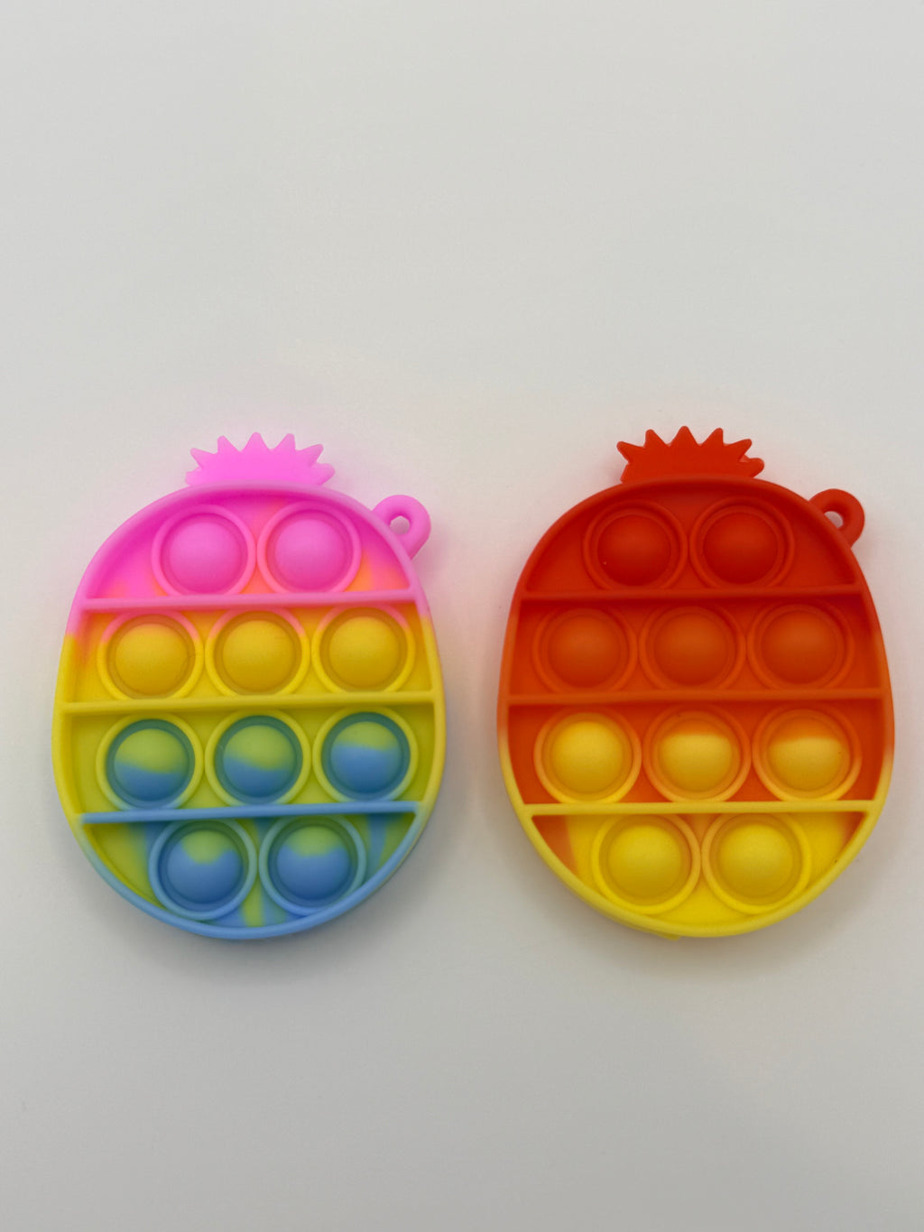 Mini Pop It Keychain Fidget Toy Assorted Shapes & Colours
