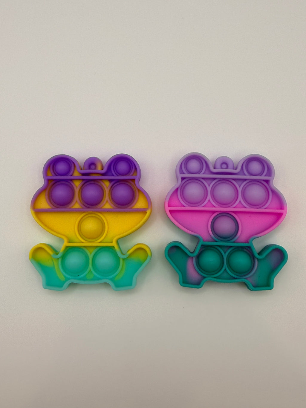 Mini Pop It Keychain Fidget Toy Assorted Shapes & Colours