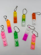 Mini Pop It Keychain Fidget Toy