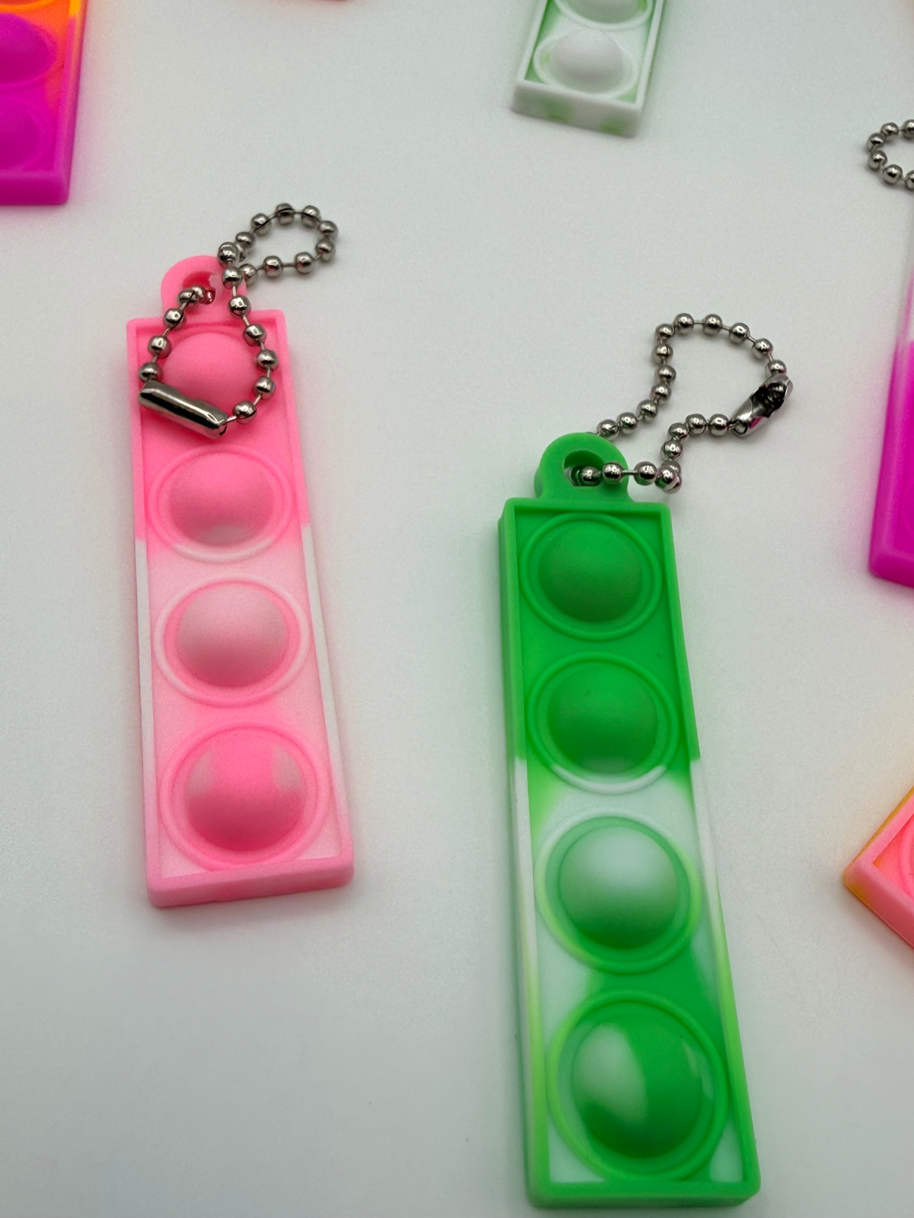 Mini Pop It Keychain Fidget Toy