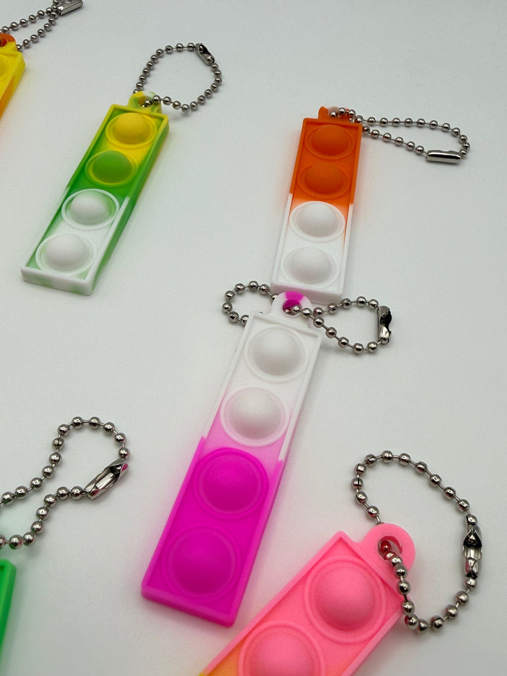 Mini Pop It Keychain Fidget Toy