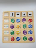 Montessori Fish Pattern & Direction Matching Board