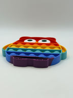 Rainbow Owl Shaped Pop It Fidget Toy