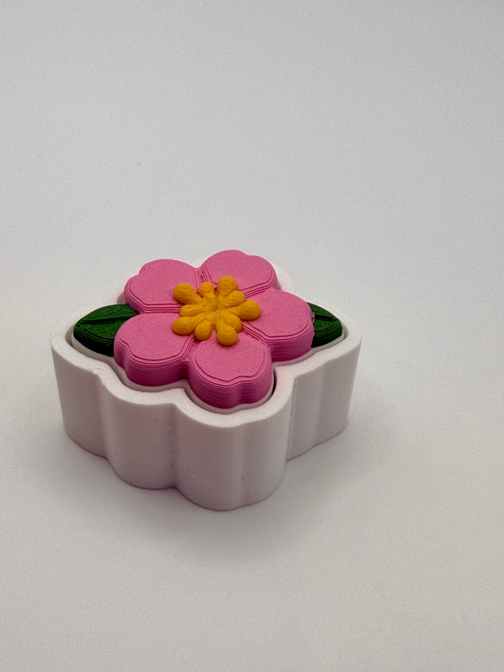 Peach Blossom Fidget Clicker Keychain