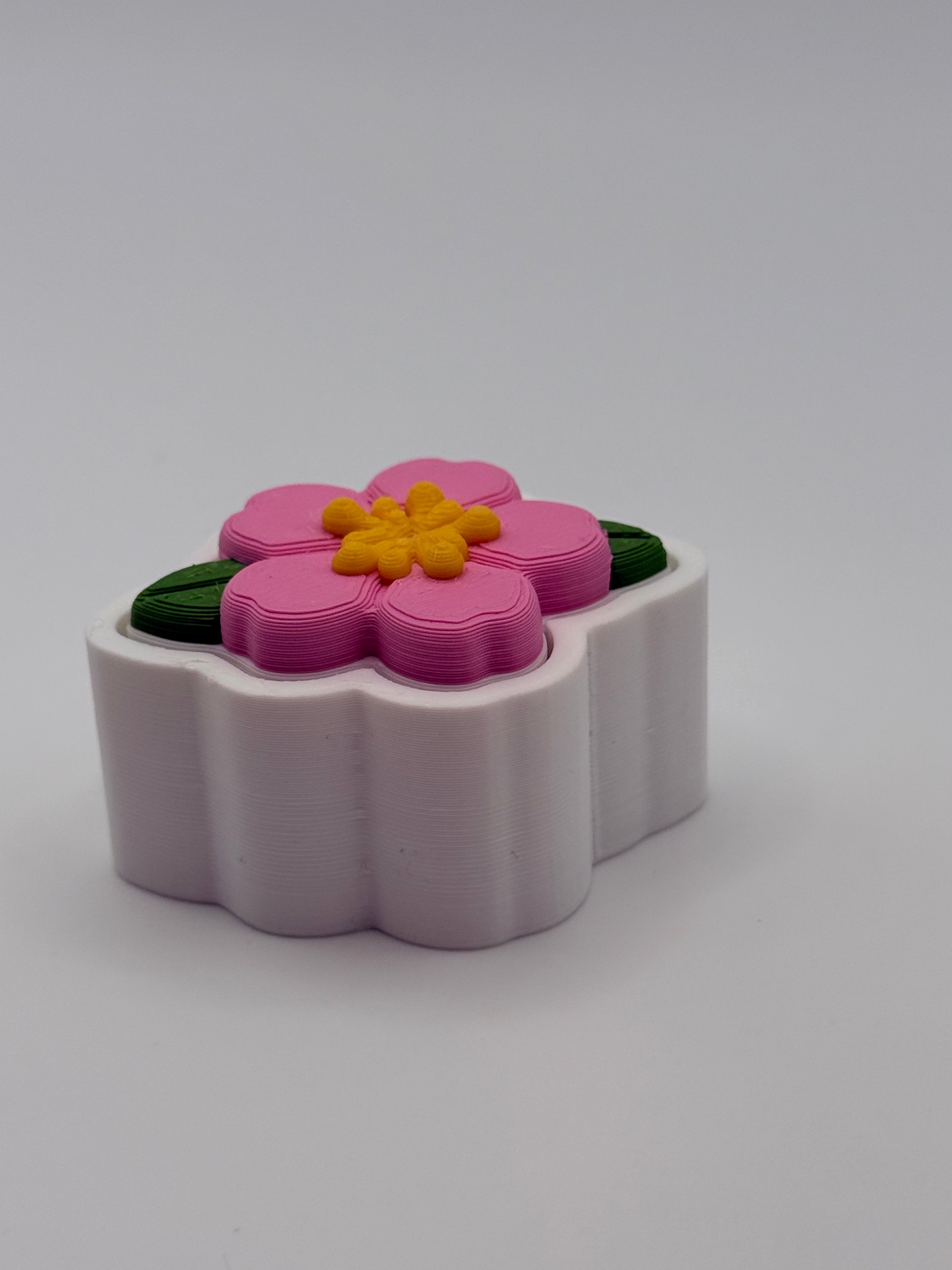 Peach Blossom Fidget Clicker Keychain