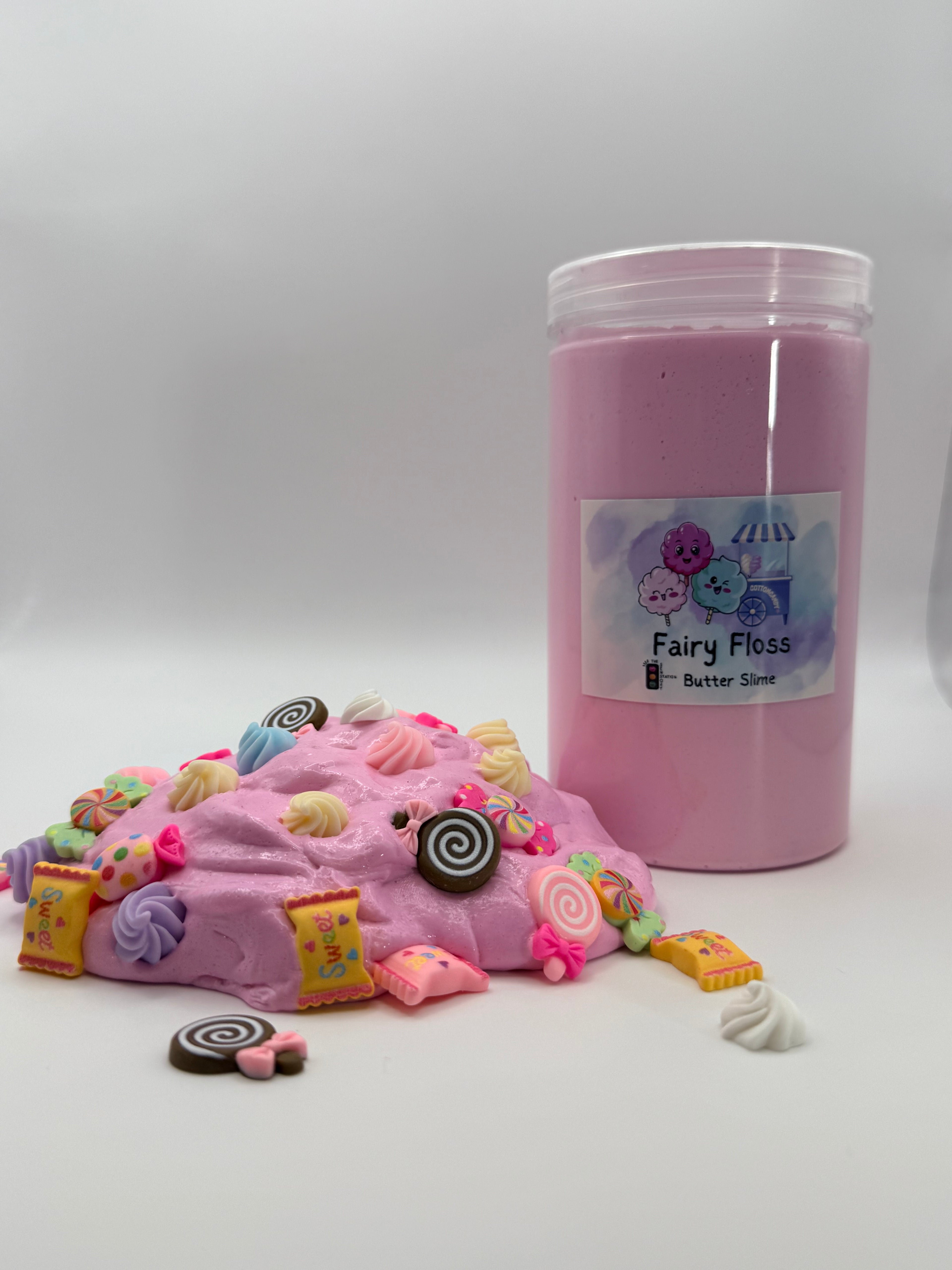 Pink Fairy Floss Butter Slime Australia