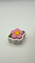 Peach Blossom Fidget Clicker Keychain