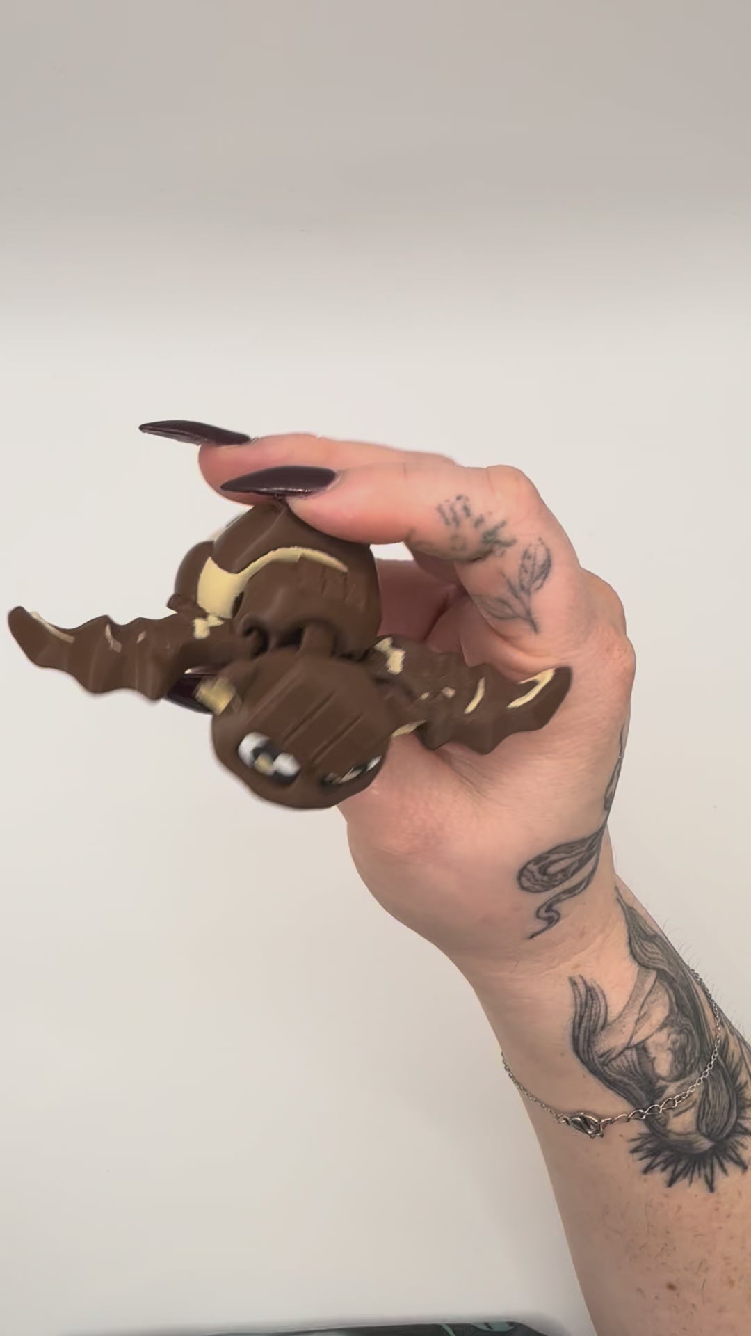 Articulated Chocolate Dragon Fidget Toy