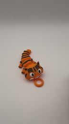 Articulated Tiger Fidget Toy - Large or Mini Keychain