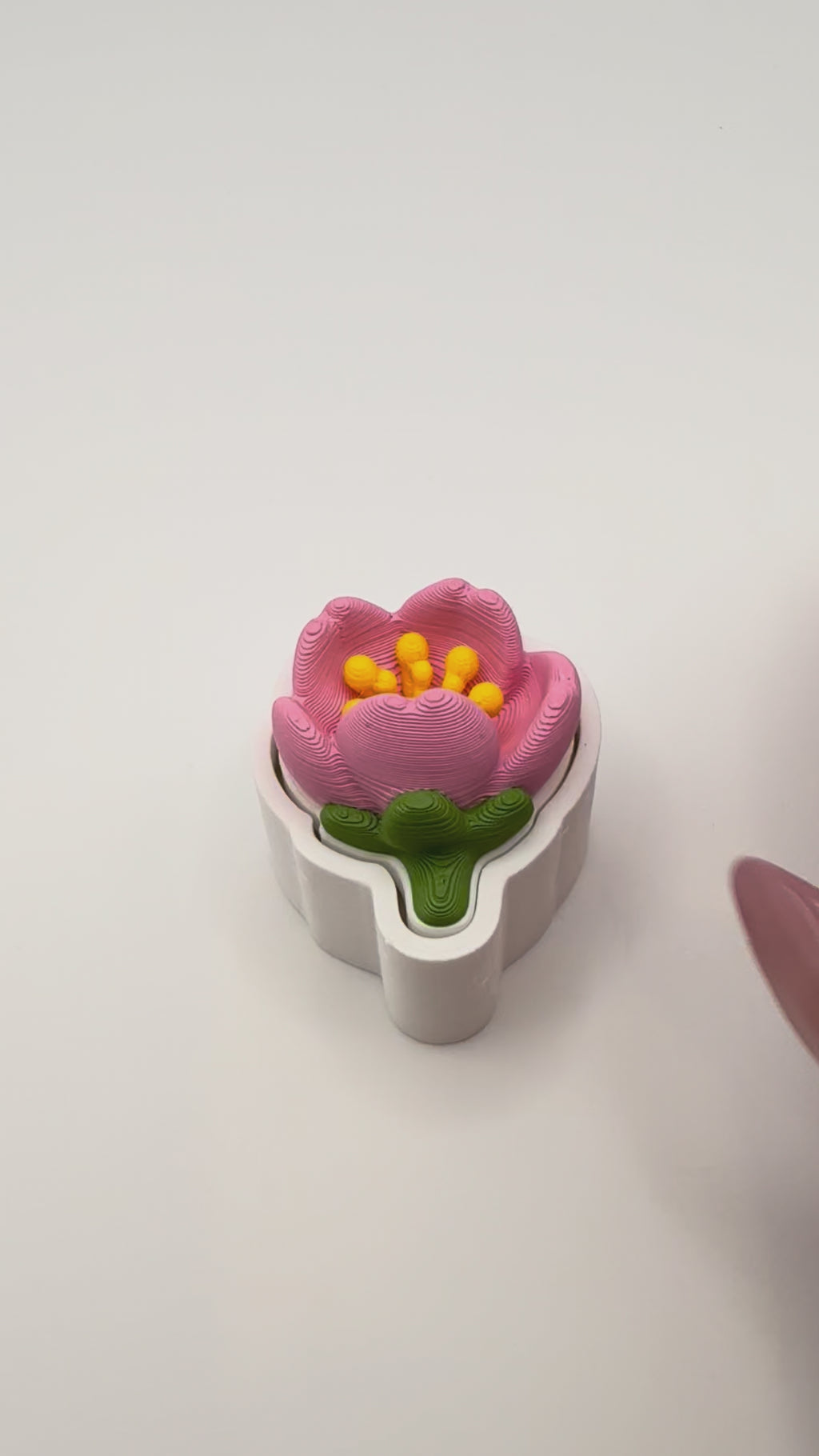 Cherry Blossom Fidget Clicker Keychain