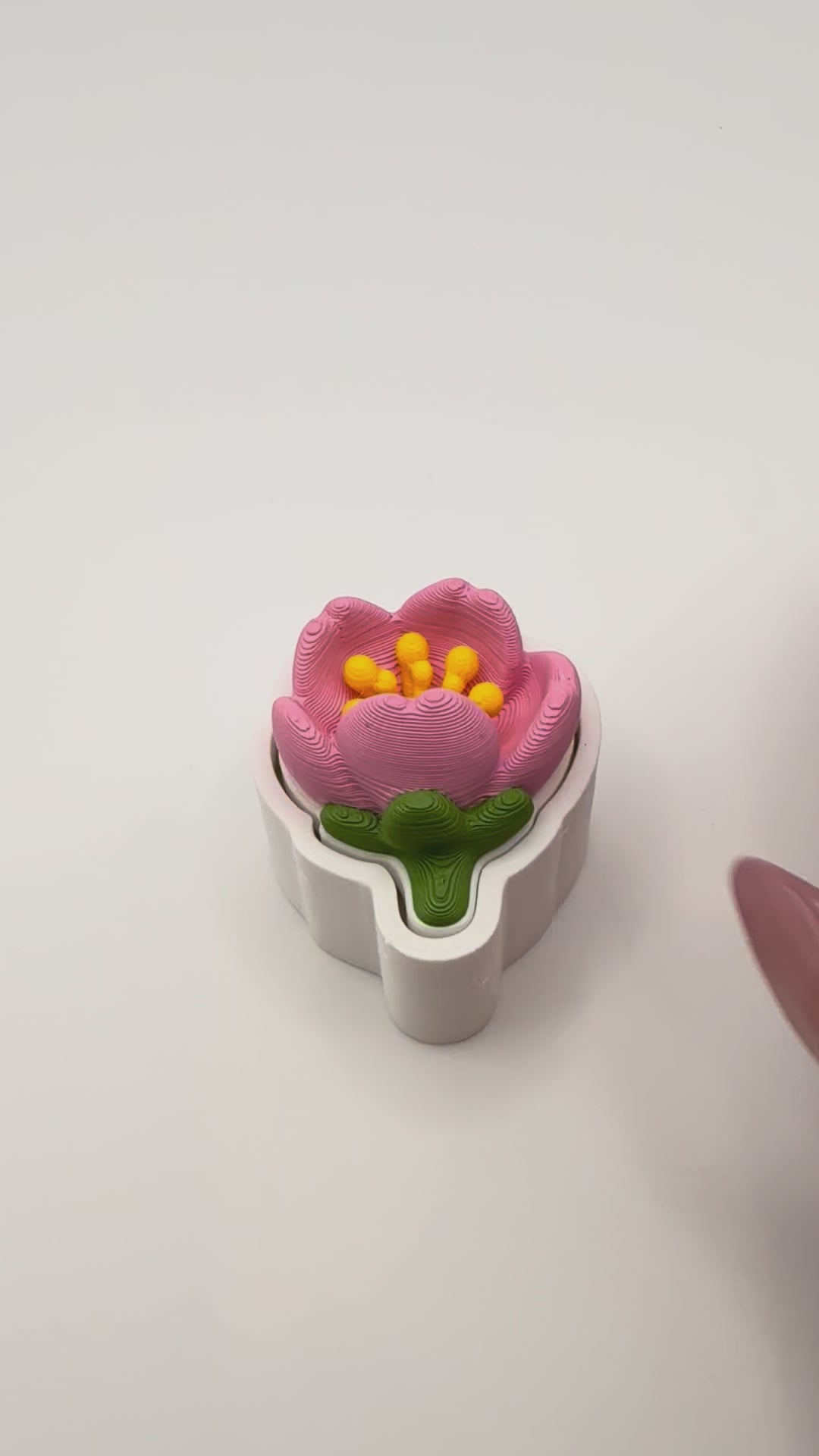 Cherry Blossom Fidget Clicker Keychain