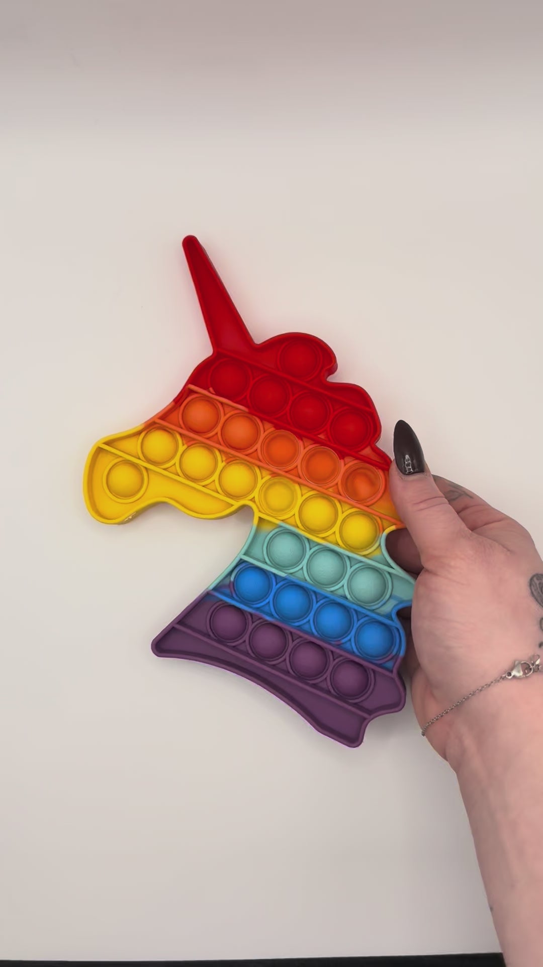 Rainbow Unicorn Pop It Fidget Toy
