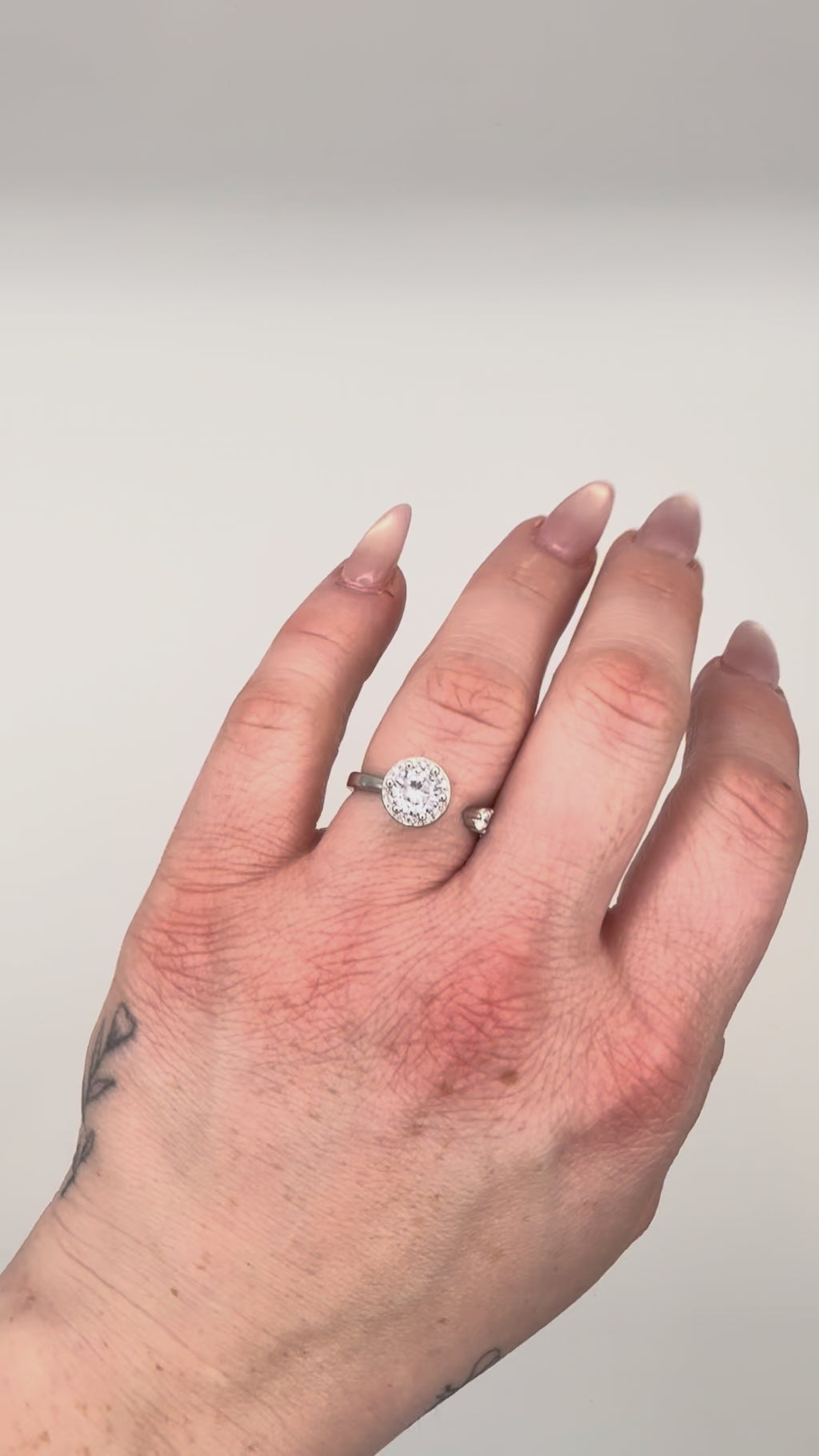 Halo Crystal Spinner Sensory Fidget Ring