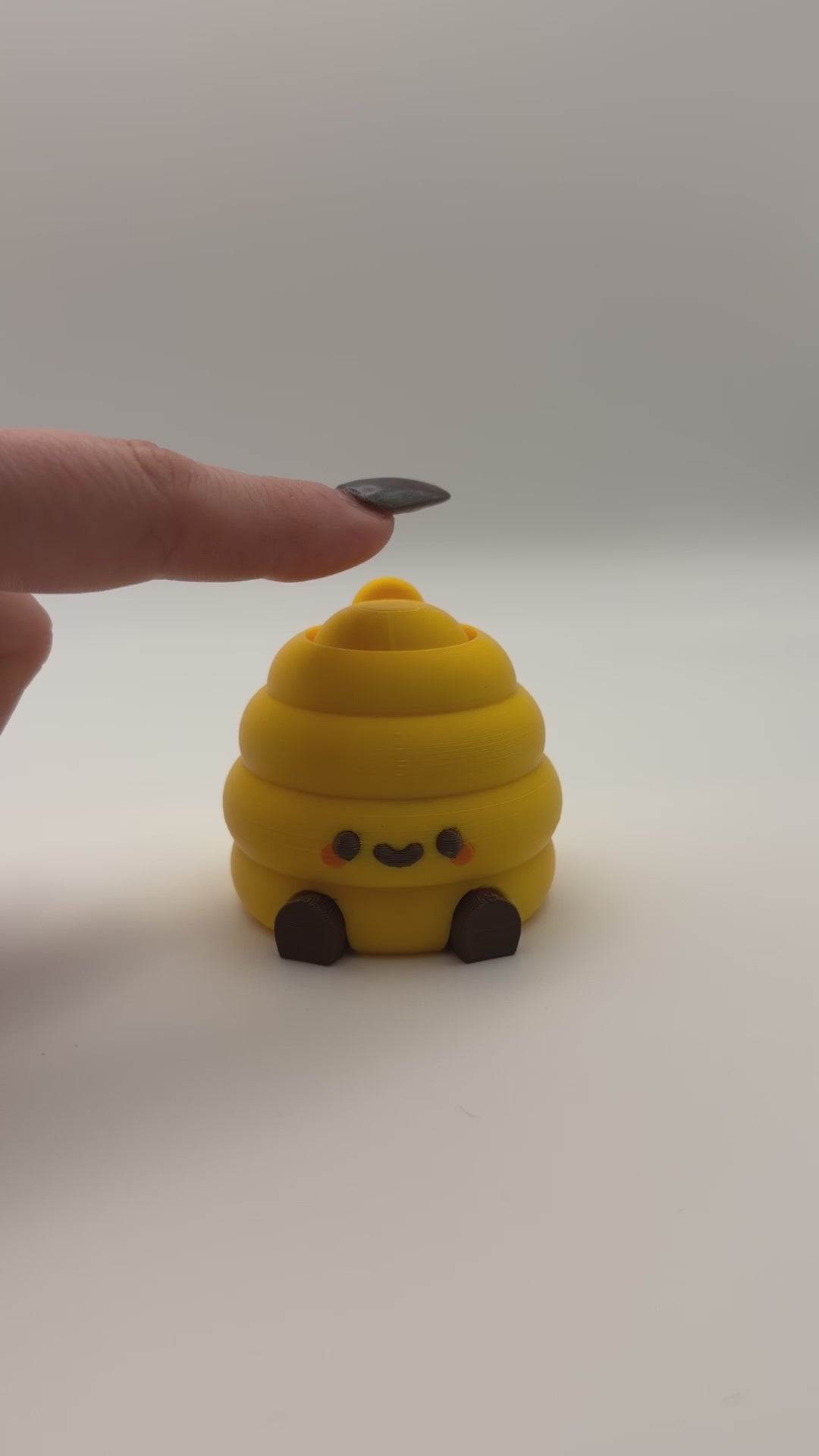 Articulated Beehive Fidget Clicker Toy Keyring