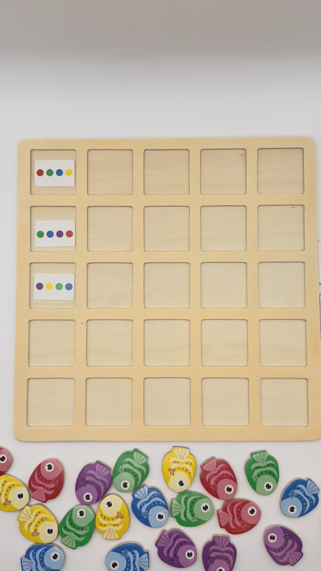 Montessori Fish Pattern & Direction Matching Board