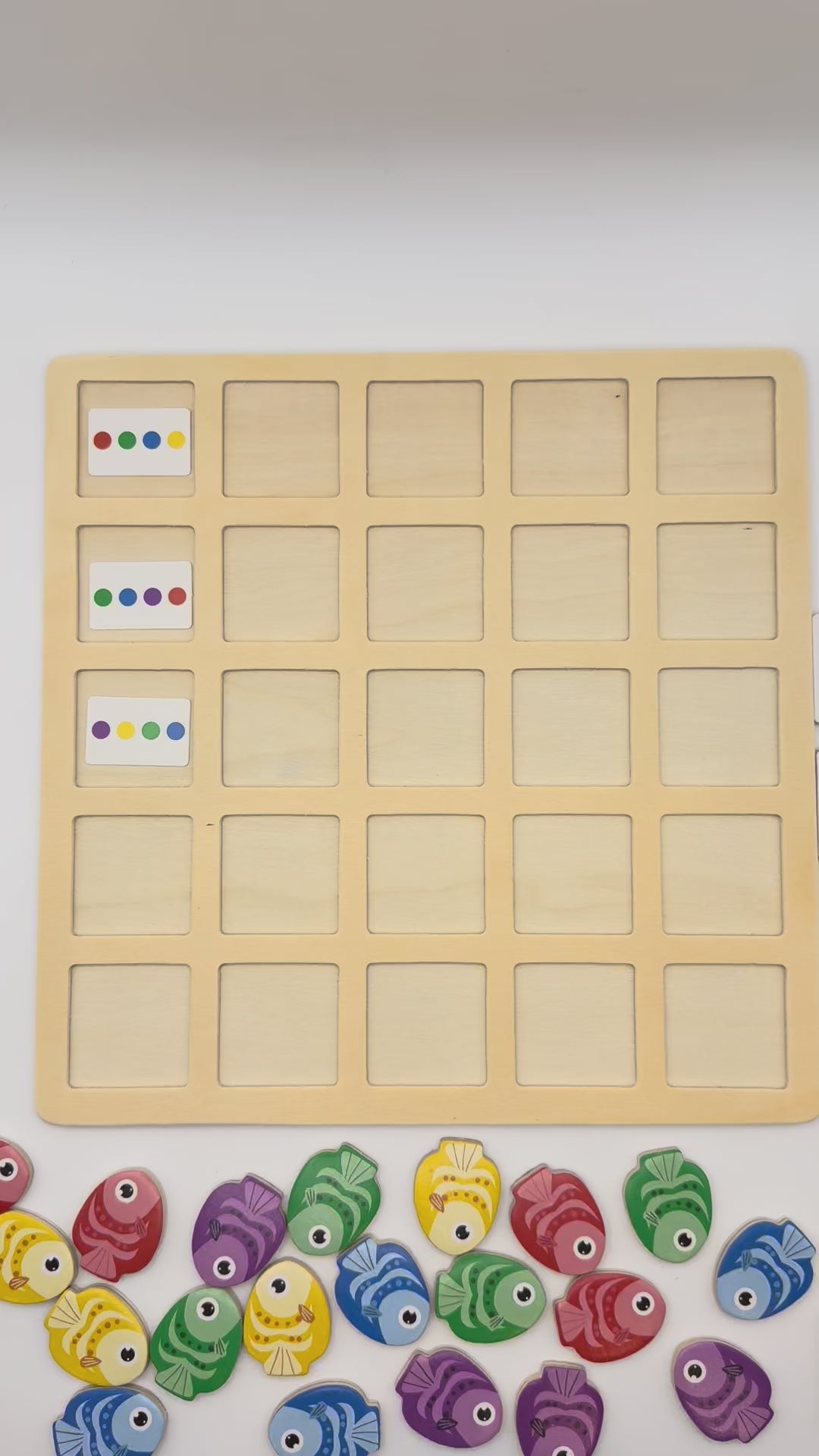 Montessori Fish Pattern & Direction Matching Board