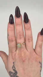 Circular Evil Eye Spinner Fidget Ring