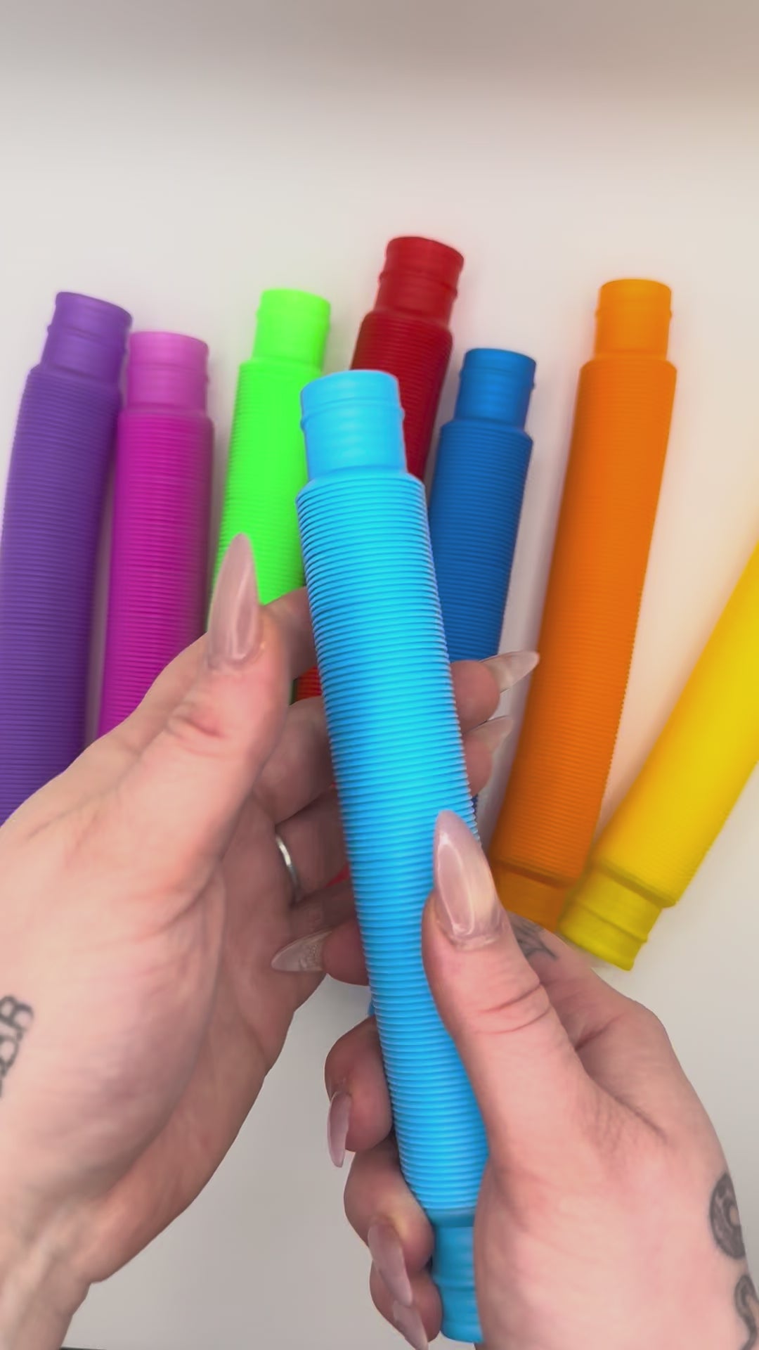 Jumbo Sensory Pop Tubes - 10 Pack