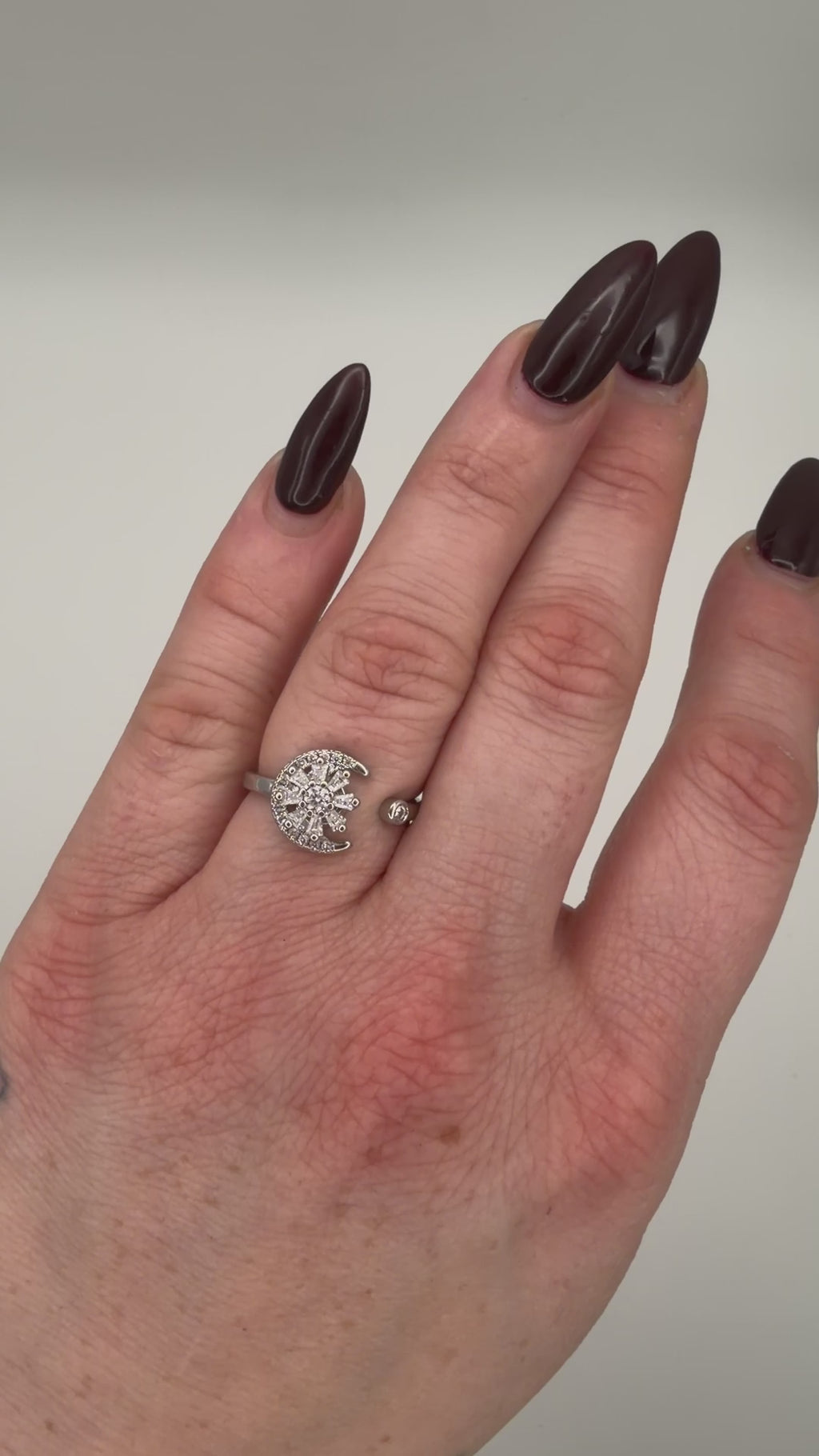 Moon Spinner Fidget Ring