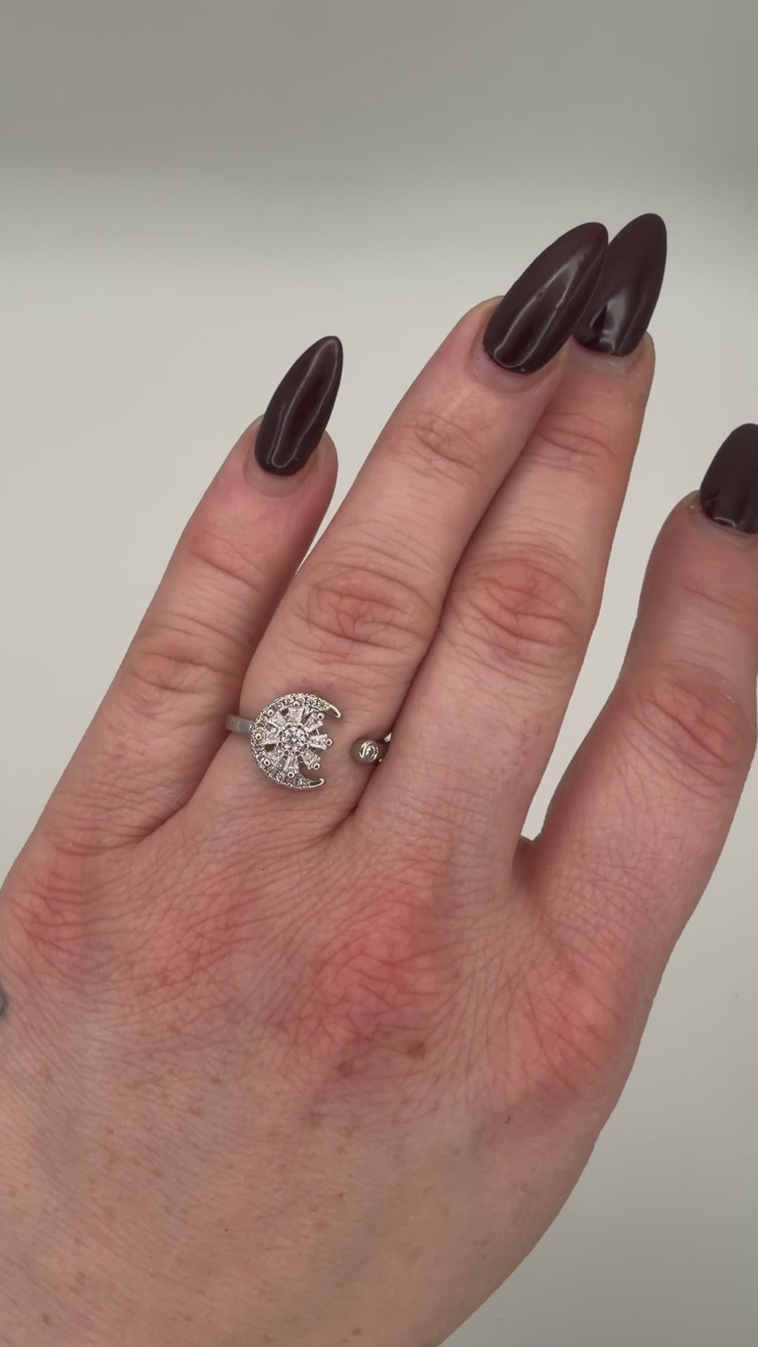 Moon Spinner Fidget Ring