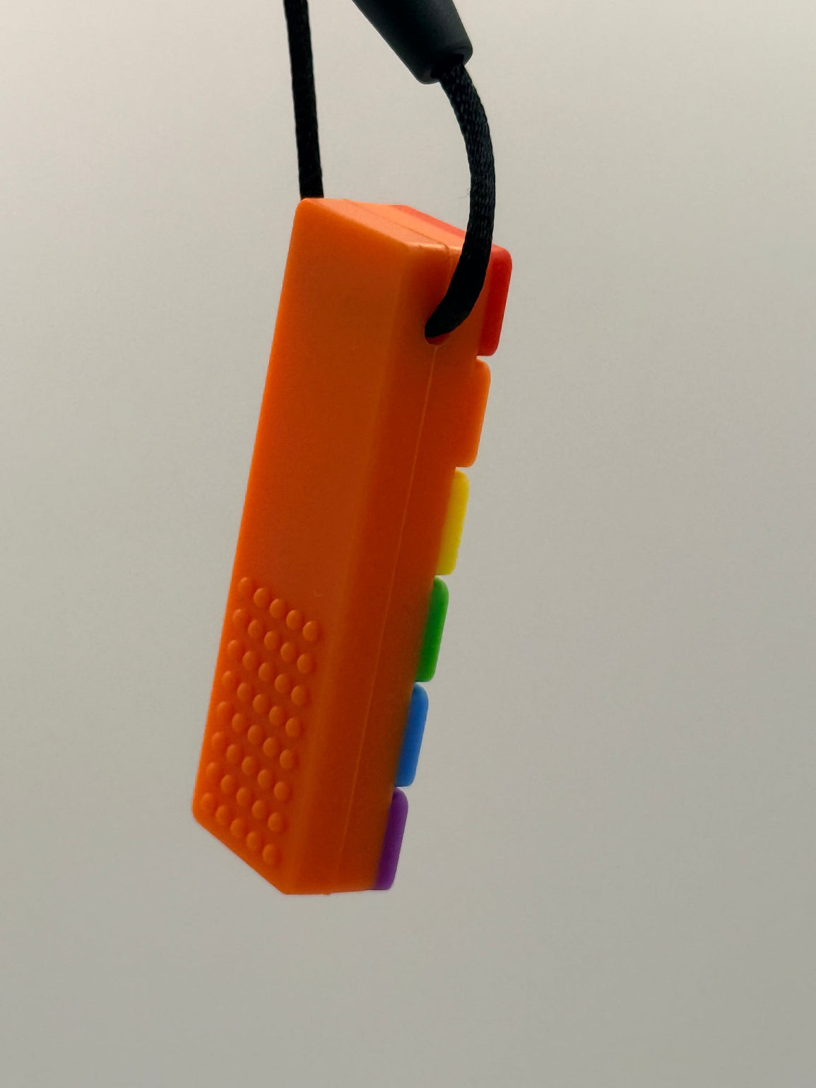 Rainbow Building Block Chewlery Necklace