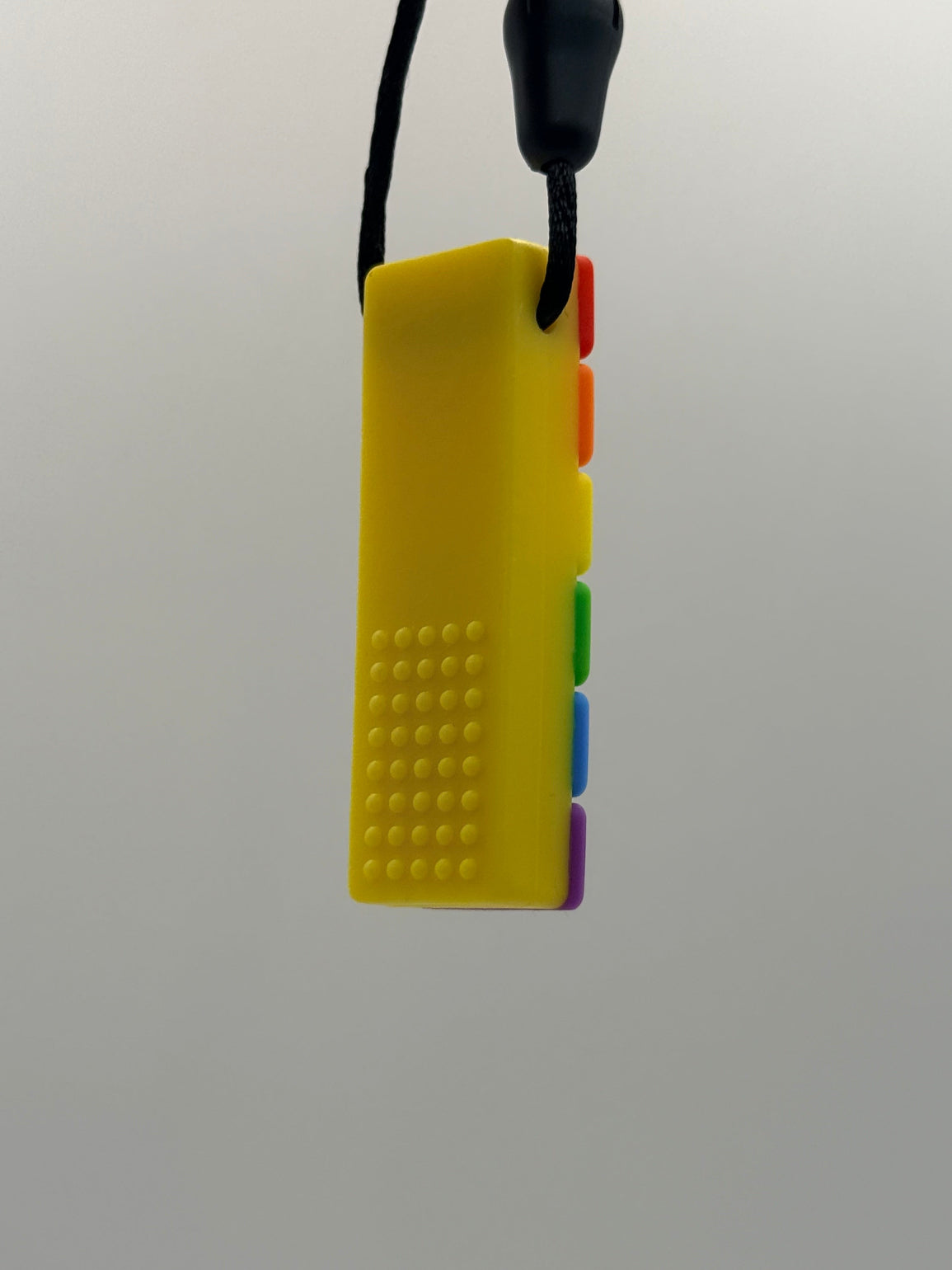 Rainbow Building Block Chewlery Necklace