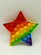 Rainbow Star Shaped Pop It Fidget Toy