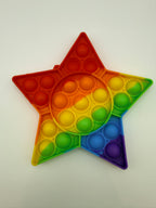Rainbow Star Shaped Pop It Fidget Toy