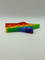 Rainbow Star Shaped Pop It Fidget Toy
