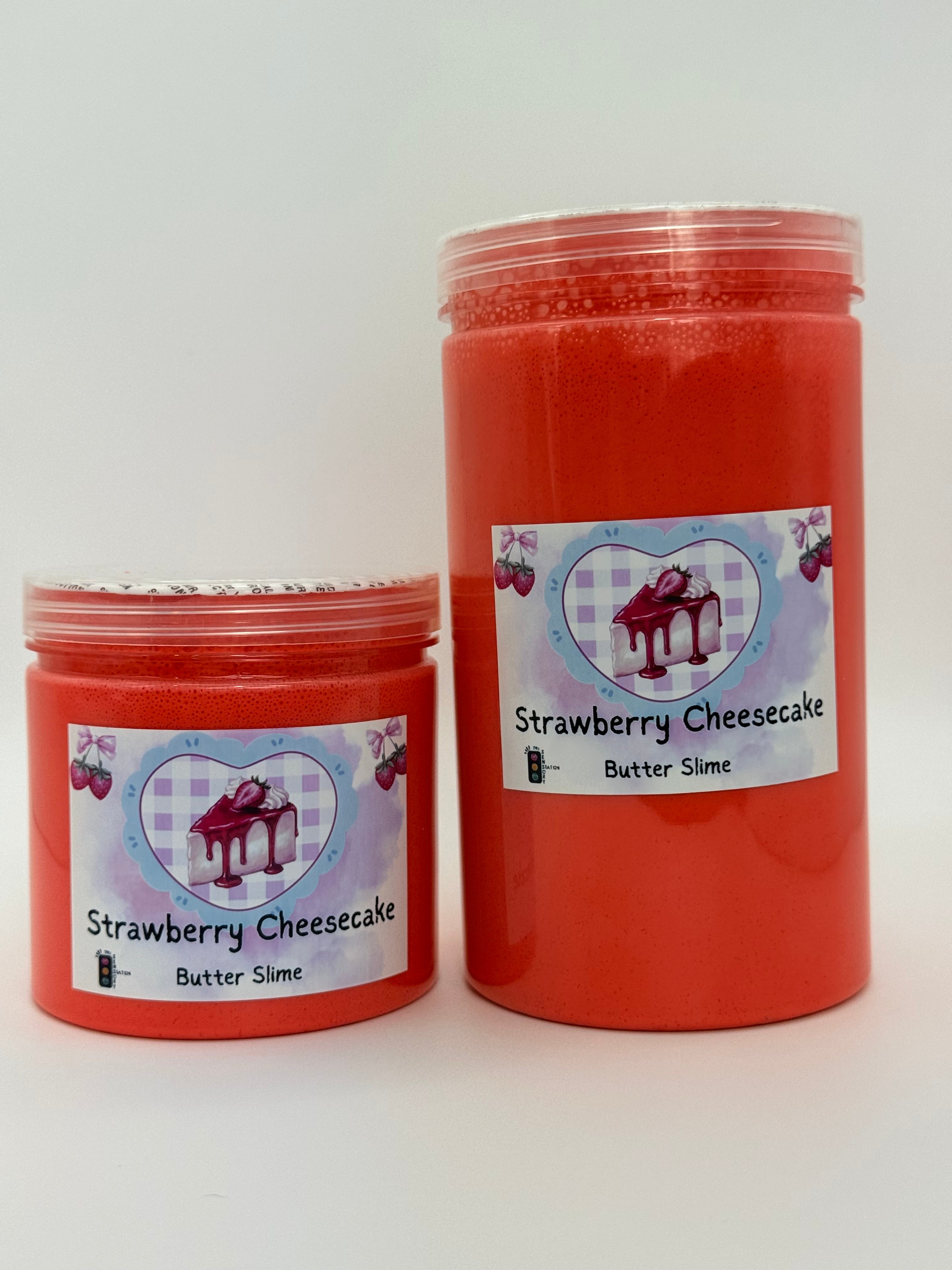 Strawberry Cheesecake Sensory Butter Slime