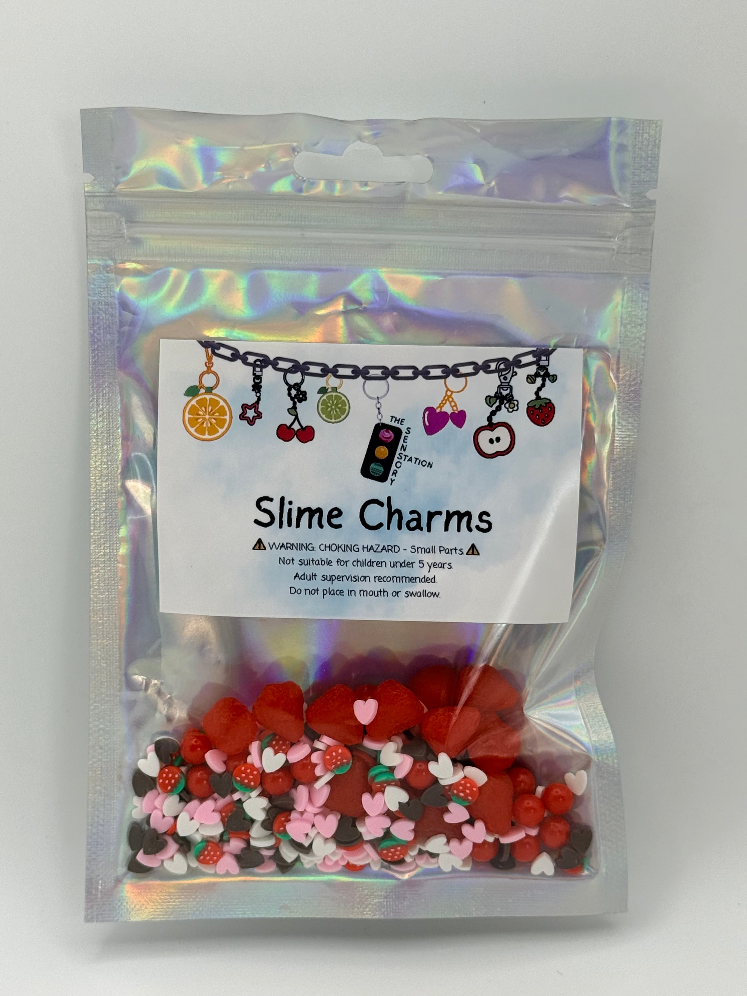 Strawberry Cheesecake Slime Charms