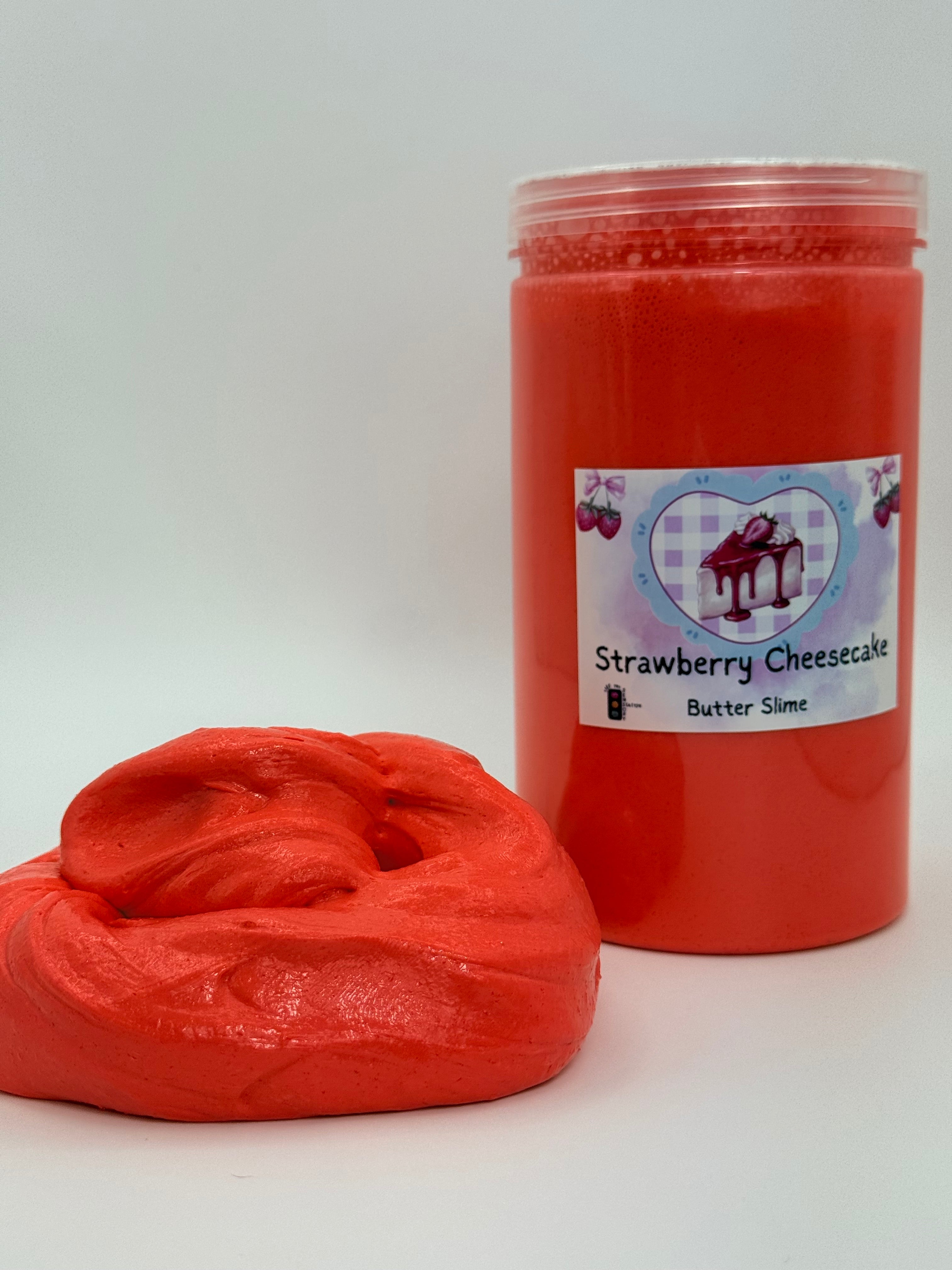 Strawberry Cheesecake Sensory Butter Slime