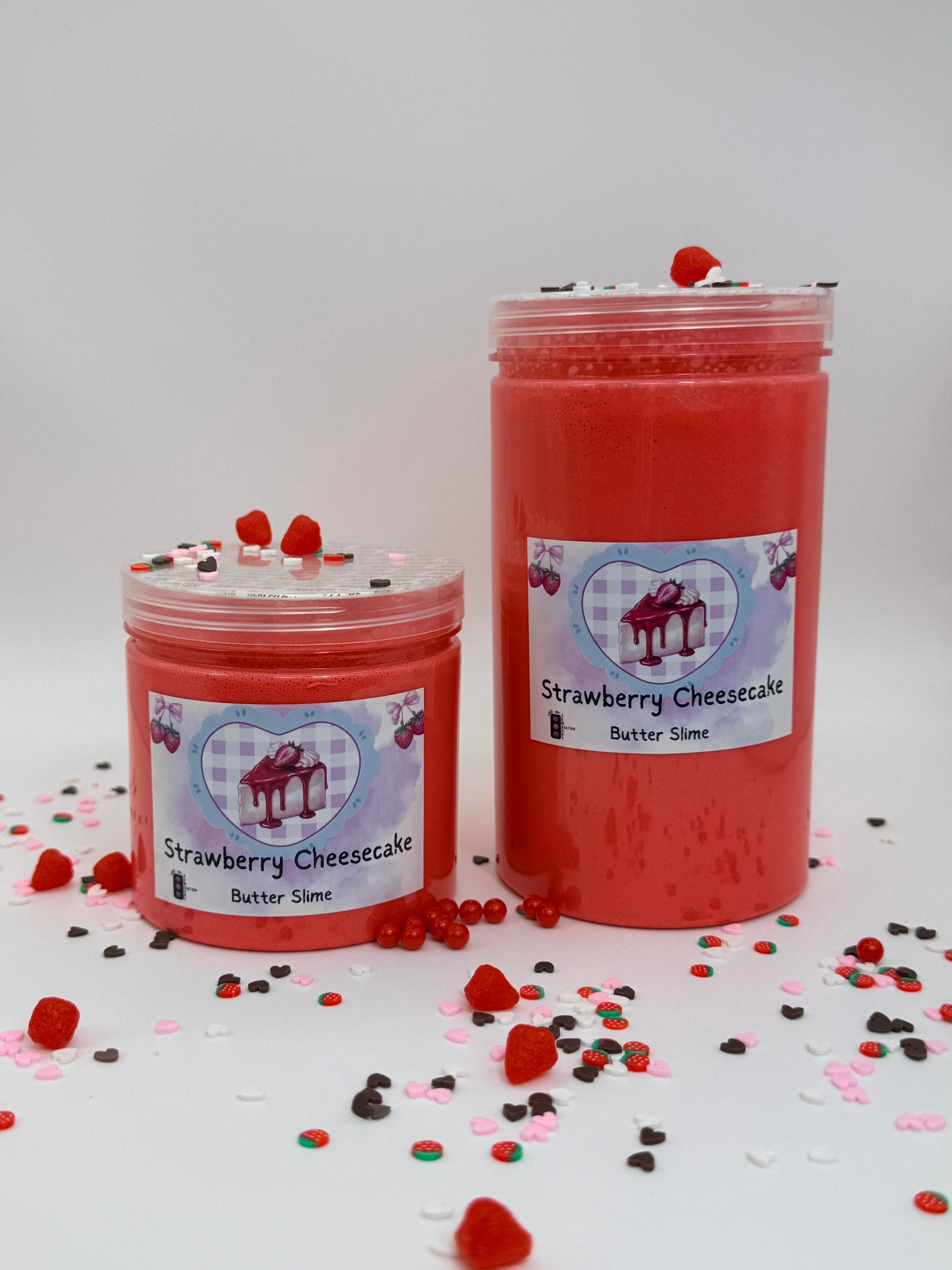 Strawberry Cheesecake Sensory Butter Slime