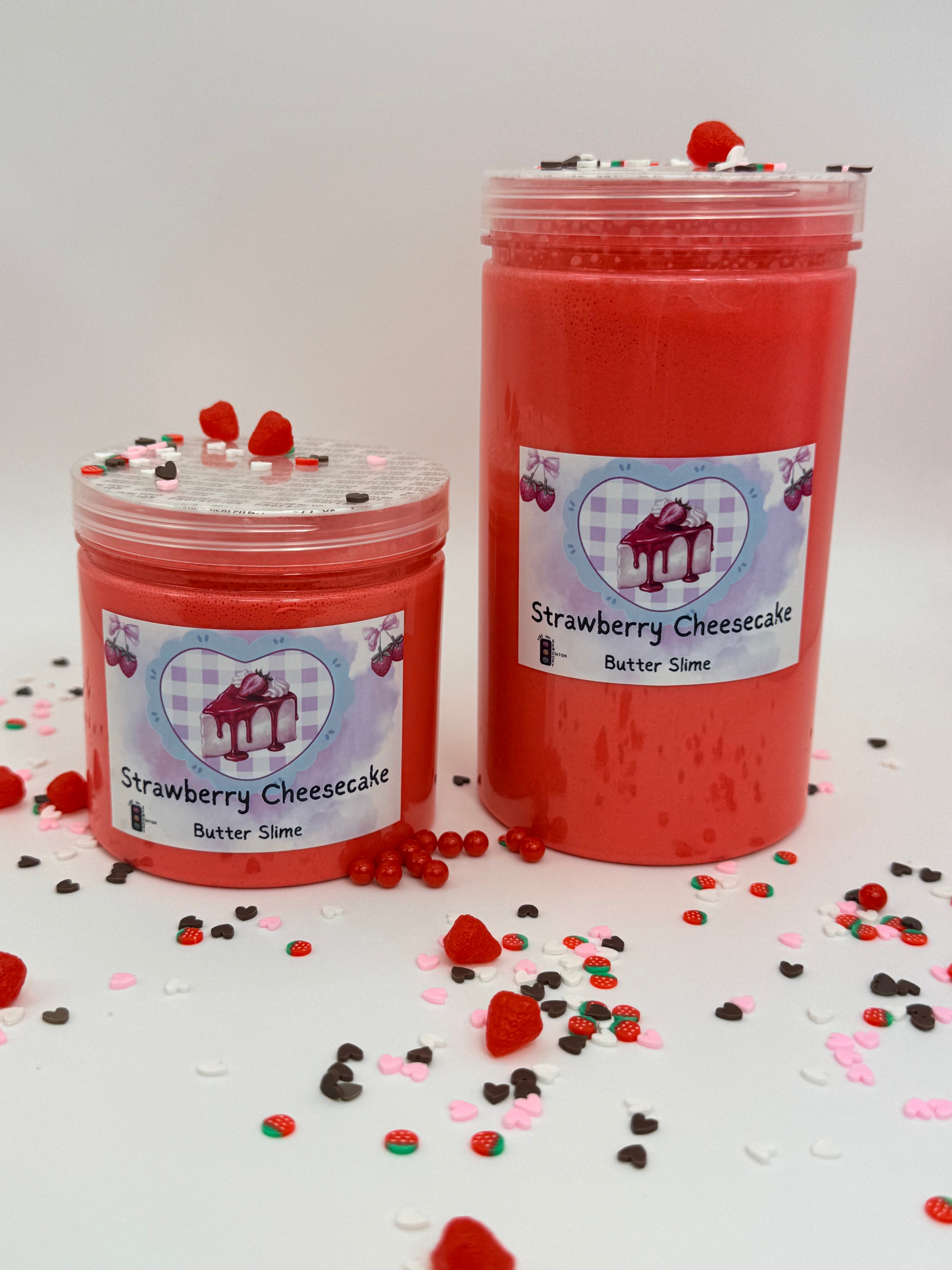 Strawberry Cheesecake Sensory Butter Slime
