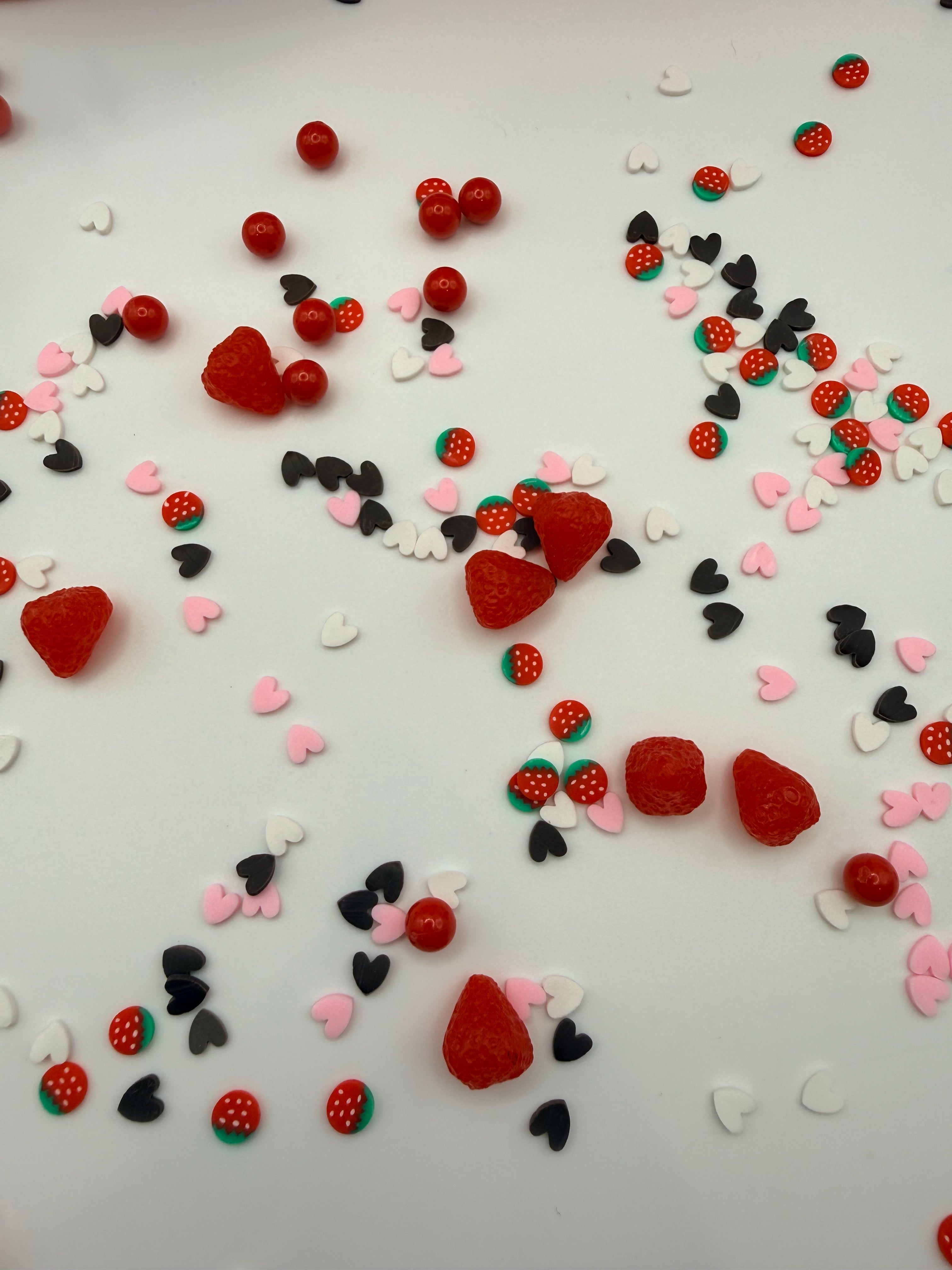 Strawberry Cheesecake Slime Charms