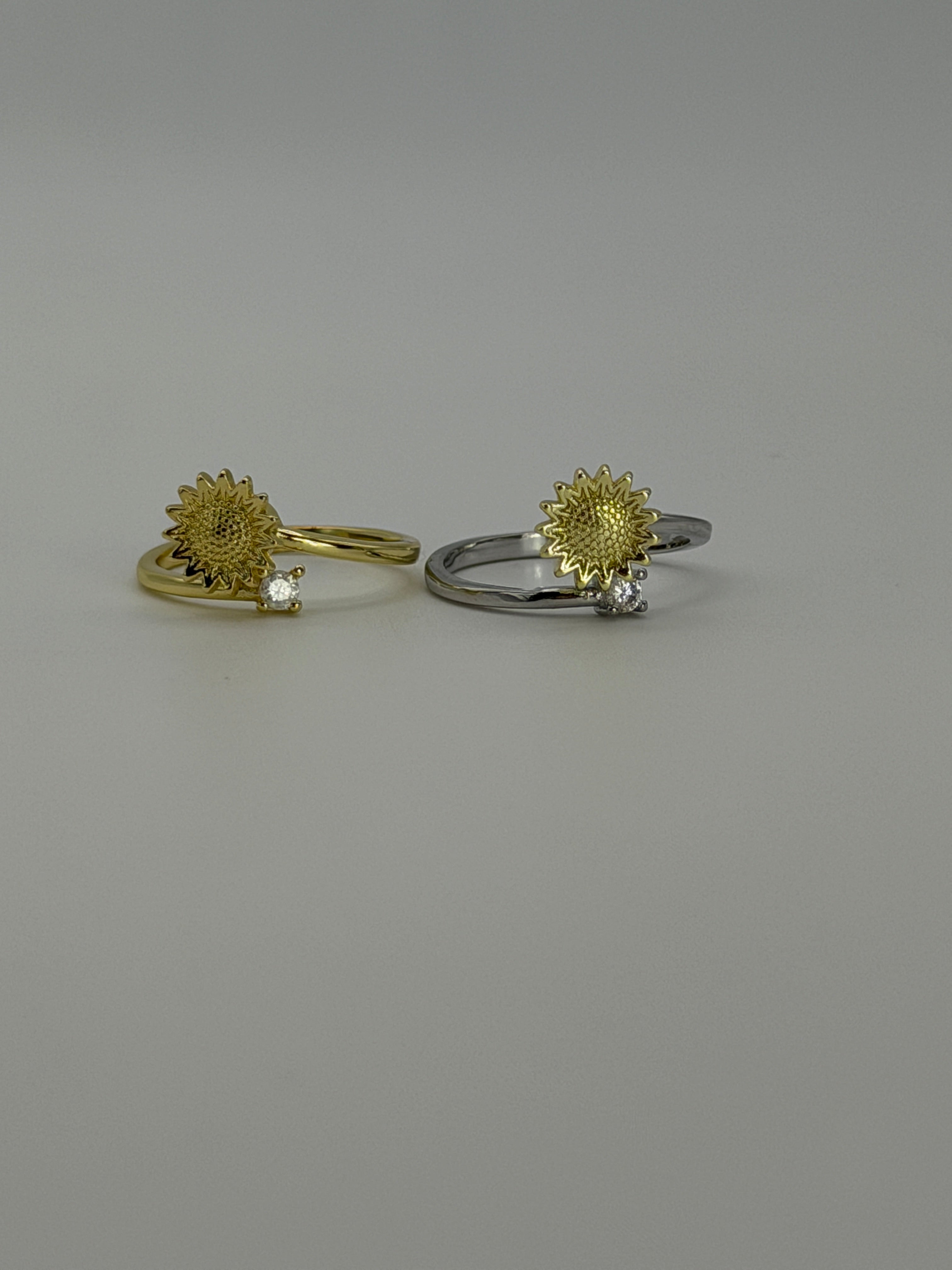 Sunflower Spinner Fidget Ring