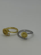 Sunflower Spinner Fidget Ring