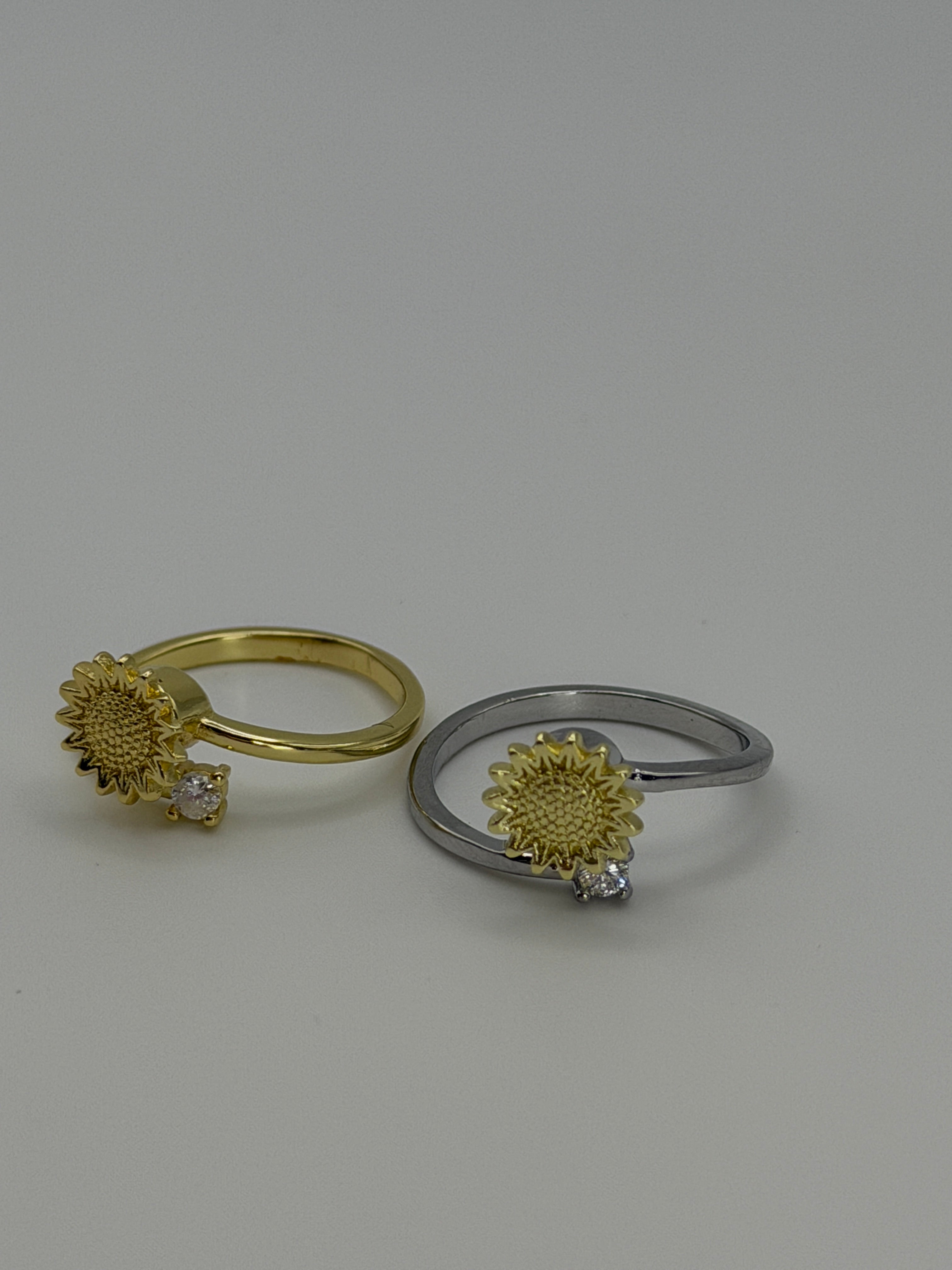 Sunflower Spinner Fidget Ring