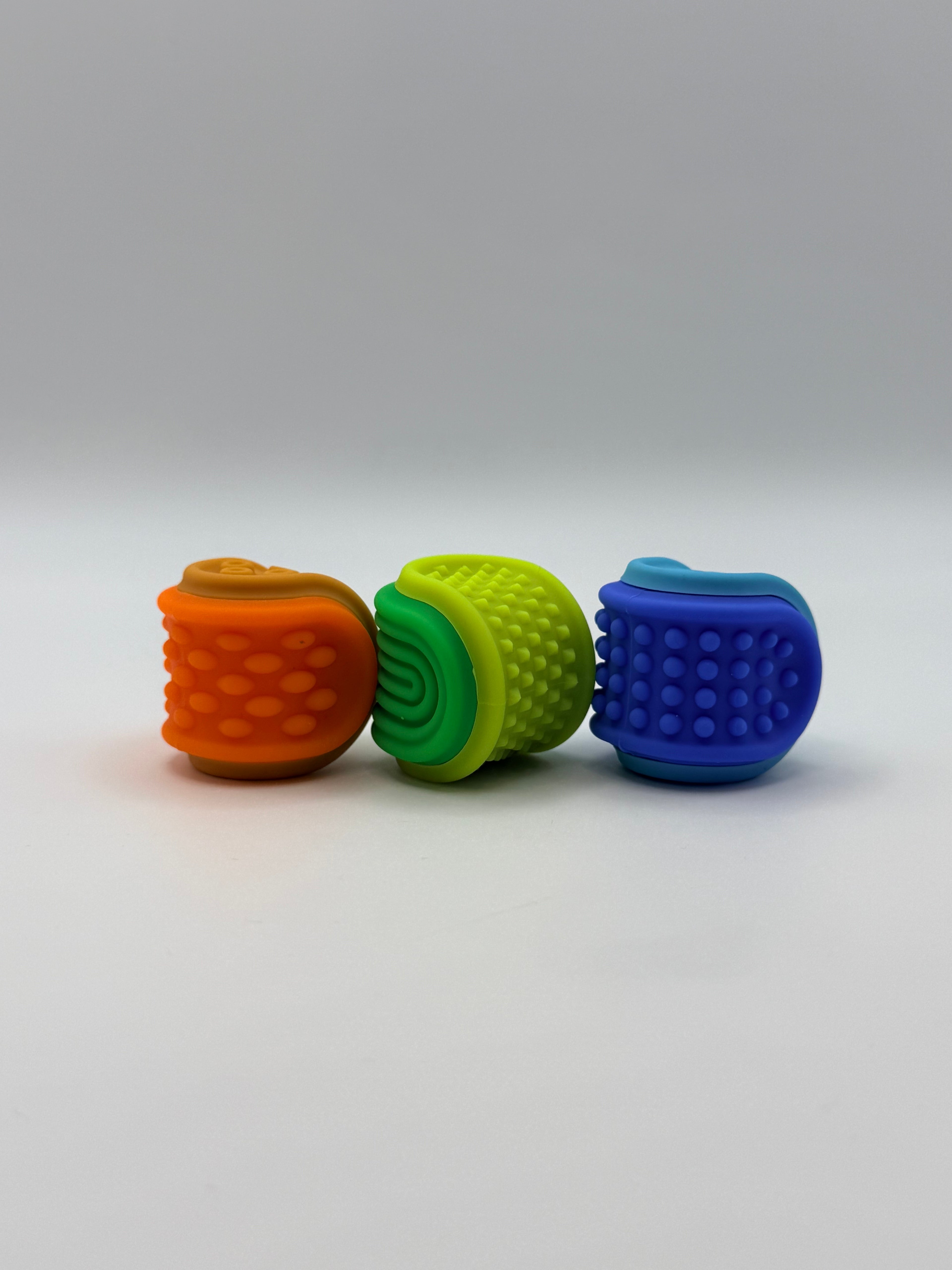 Textured Sensory Palm Fidget Stone - 3 Pack