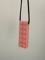 Textured Chewlery Pendant Set - Pink