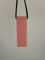 Textured Chewlery Pendant Set - Pink