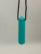 Textured Chewlery Necklace Set - Turquoise Blue