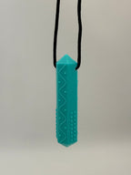 Textured Chewlery Necklace Set - Turquoise Blue