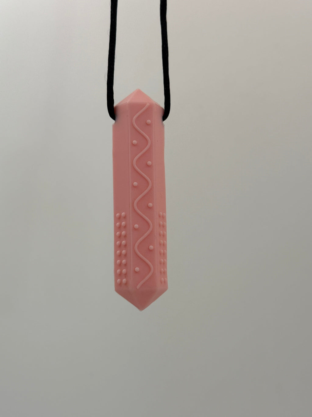 Textured Chewlery Pendant Set - Pink